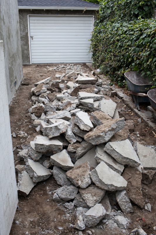 Concrete Pavement Demolition detail